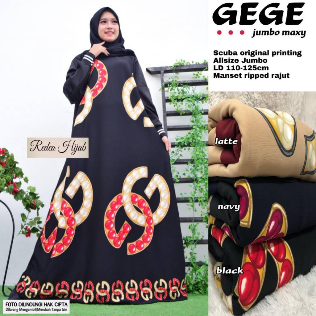 Baju Original Glossy Dress Gamis Wolfice Gaun Pesta 