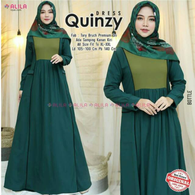 Dress Wanita Non Busui Motif Terbaru Ukuran Jumbo Daster Terkeni dan Termurah Dress Quinzy