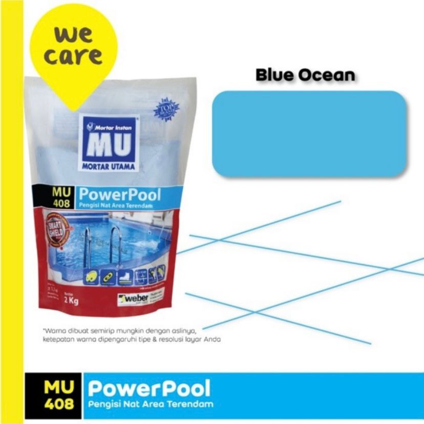 MU 408 POWER POOL PENGISI NAT KOLAM RENANG 2kg (BLUE OCEAN)