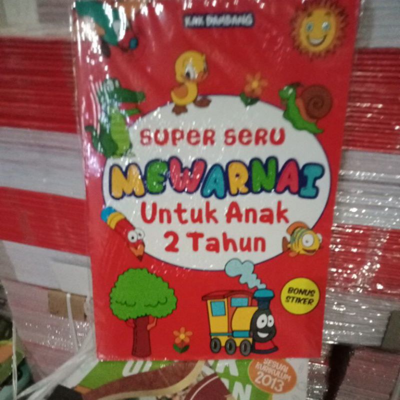 BUKU ANAK SUPER SERU MEWARNAI UNTUK ANAK 2 TAHUN