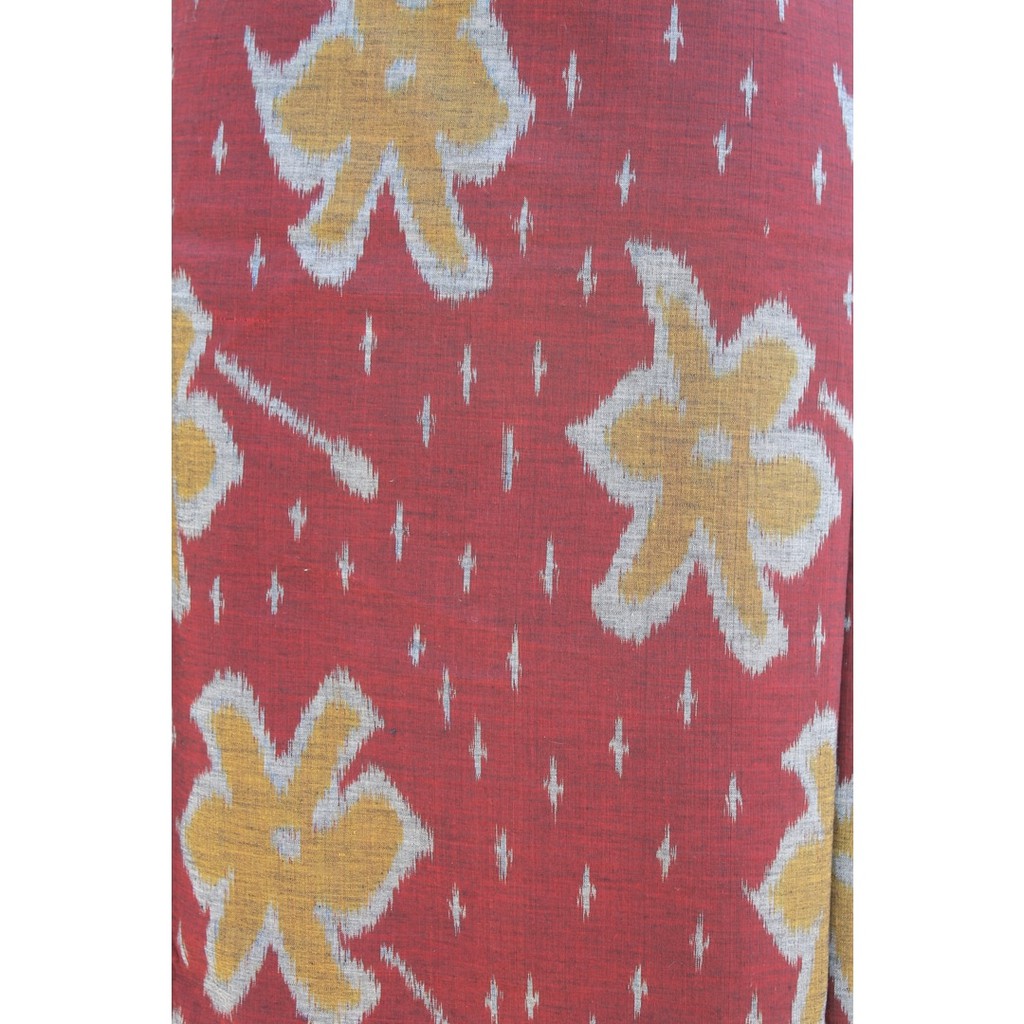 Kain Tenun Ikat Troso Jepara - (4 varian: Merah, Pink Tua, Hijau, Orange-Hijau)