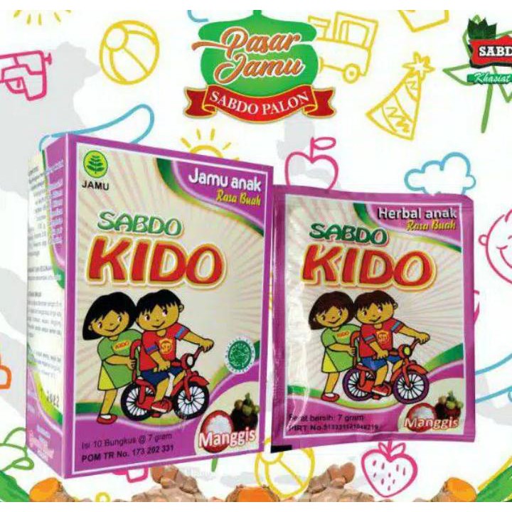 

Aneka Jamu anak SABDO KIDO Rasa MANGGIS Sabdo Palon Isi 10 Sachet