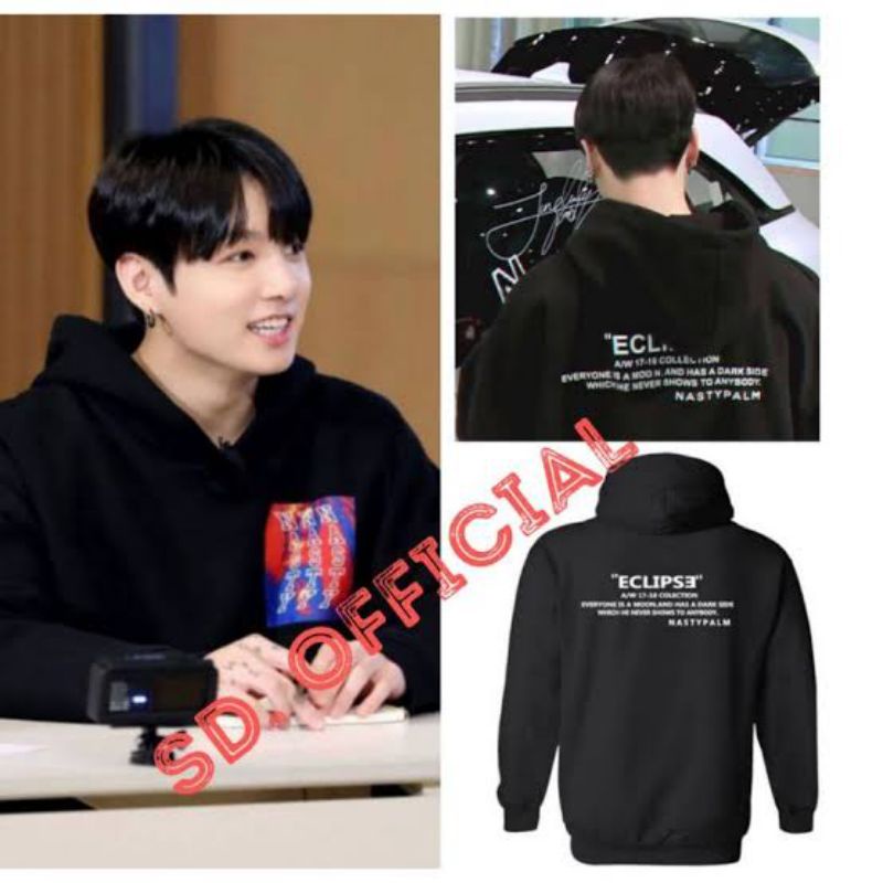 Jaket Hoodie B. T. S Jungkook Nasty DTF Print