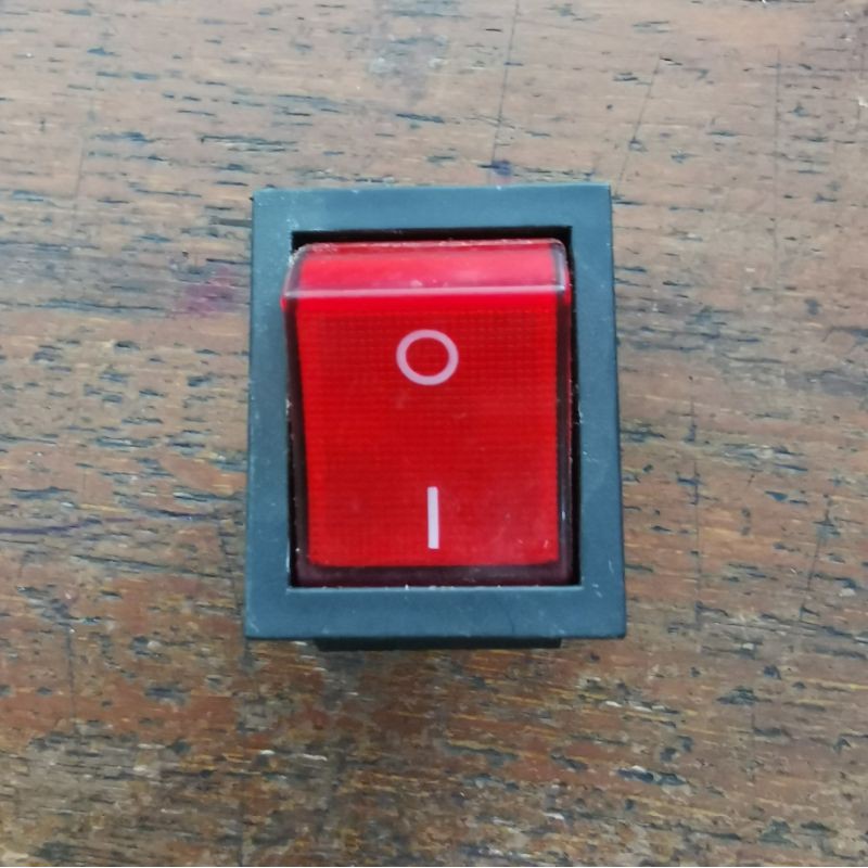 SAKLAR ON OFF LAMPU MERAH / CETEKAN MERAH