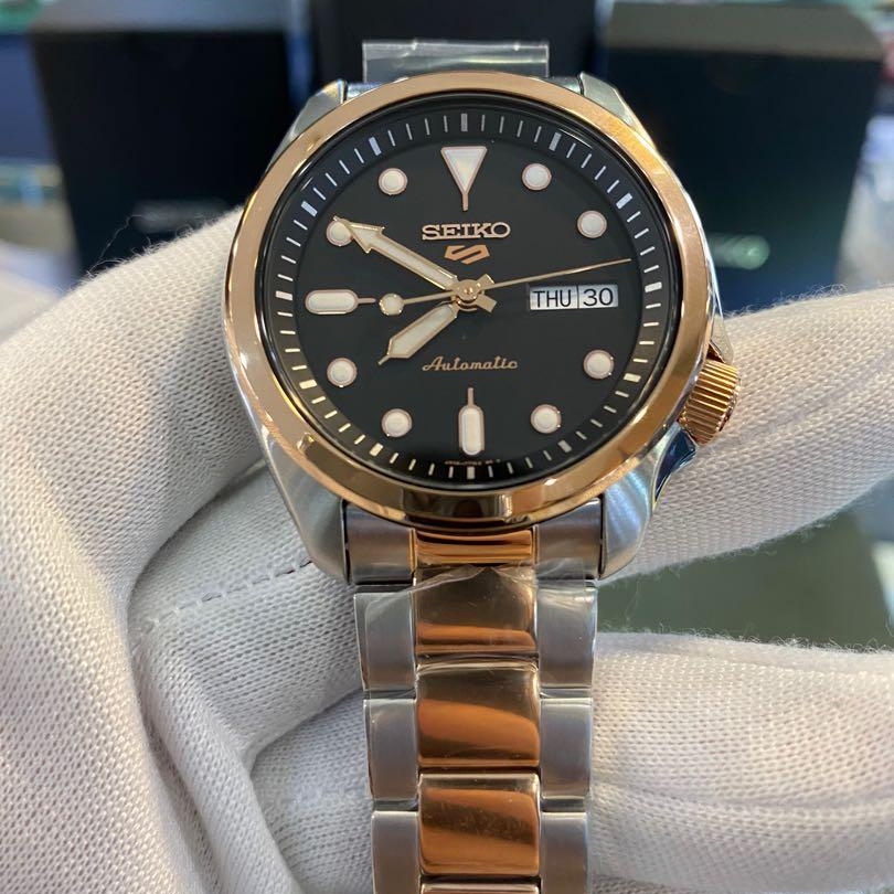 Seiko 5 Sports SRPE58K1 Automatic Rose Gold - Jam Tangan Pria SRPE58