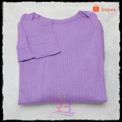 Cardigan Rajut || OVERSIZE CARDY || LOOCY BOXY-LILAC/LAVENDER
