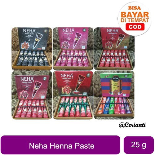 [BPOM] NEHA HENNA PASTE / HENNA HALAL 25GR