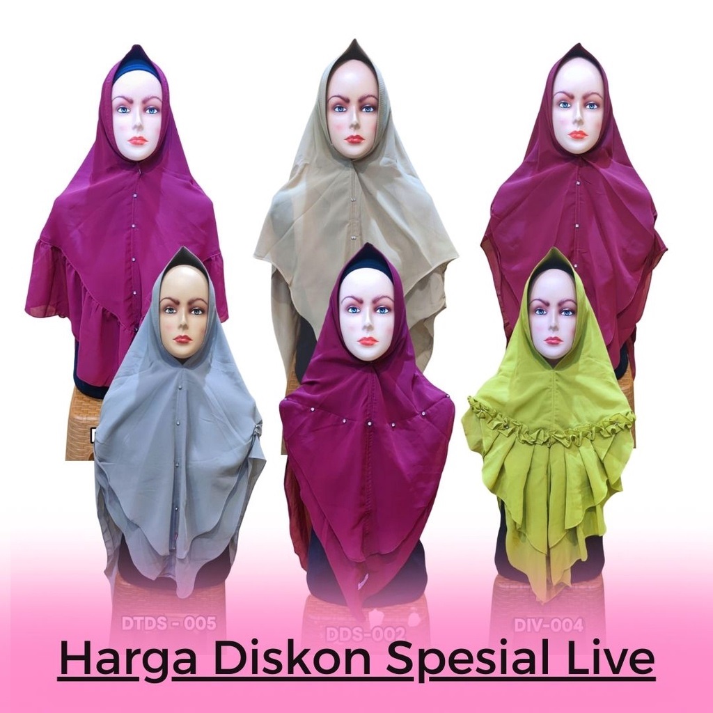 Hijab Seruti Jumbo Spesial 8.8 ( Motif Dan Warna Random )