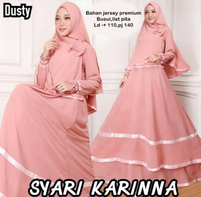 XC - MAXI KARINA SYARI / MAXI BUSUI / GAMIS KARINA SYARI / GAMIS WANITA TRENDY DAN TERLARIS