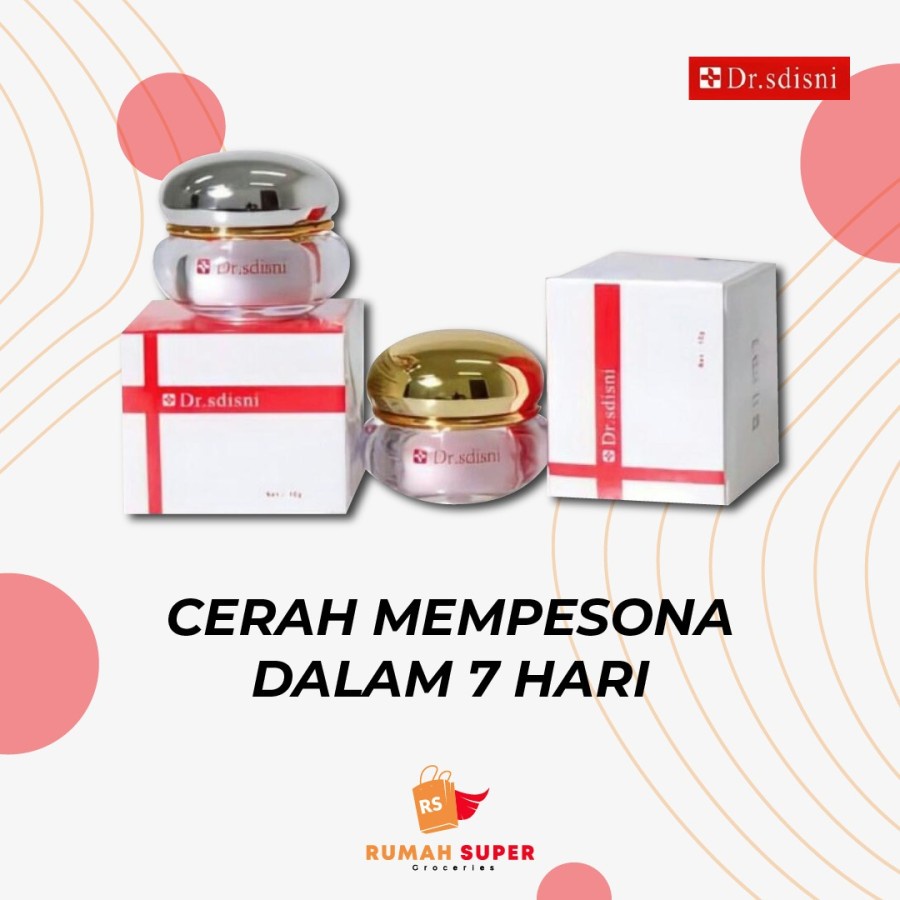 Cream Wajah Pemutih Whitening Glowing Day And Night BPOM Dr.Sdisni