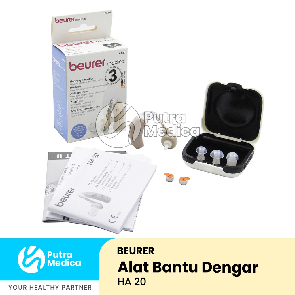 Beurer Hearing Aid HA20 / Ear Sound Voice Amplifier / Alat Bantu Dengar Tanpa Kabel