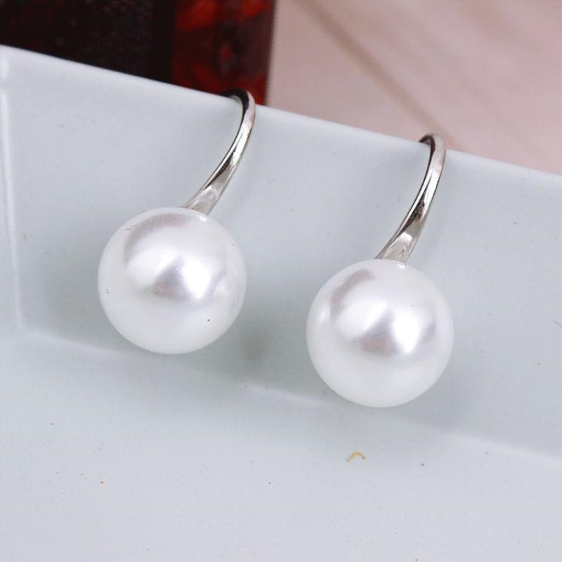 Anting Tindik Mutiara Gaya Korea Sederhana Aksesoris Fashion Wanita Anting Logam