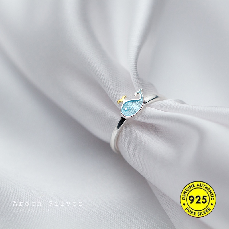 Cincin S925 Silver Gaya Korea Untuk Wanita