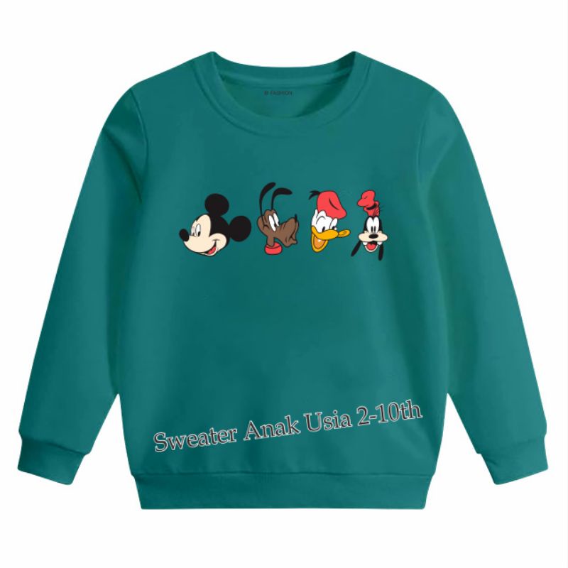 ((IB))SWEATER ANAK2 UNISEX/4KEPALA DIGITAL SABLON