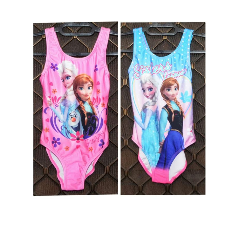 05301 baju renang frozen swimsuit frozen