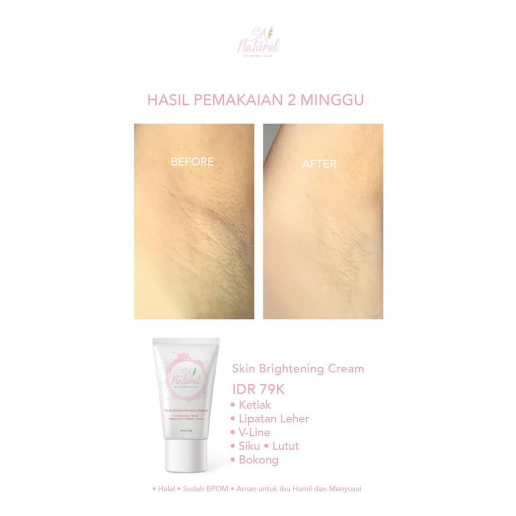 SA NATUREL SKIN BRIGHTENING CREAM BY SHANDY AULIA