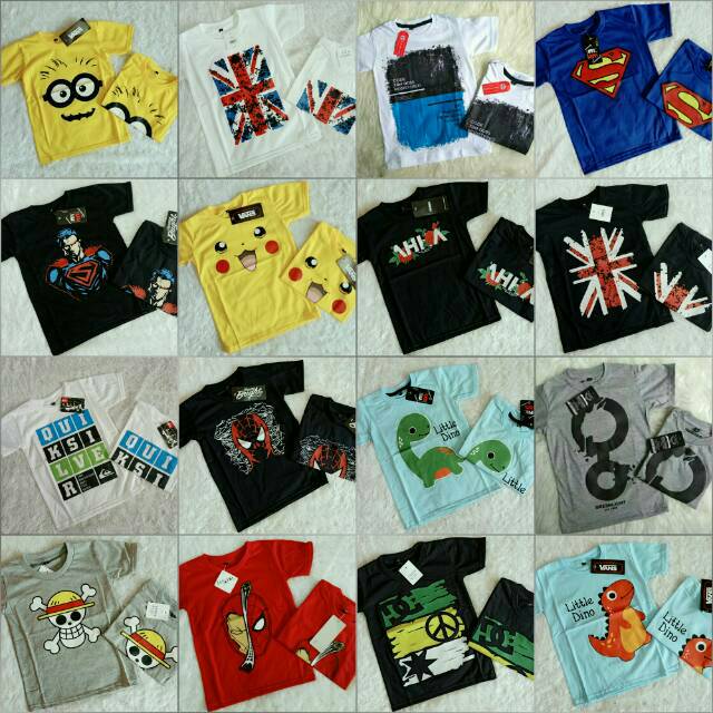 Real pict COD TERMURAH GROSIR KAOS DISTRO ANAK BANDUNG