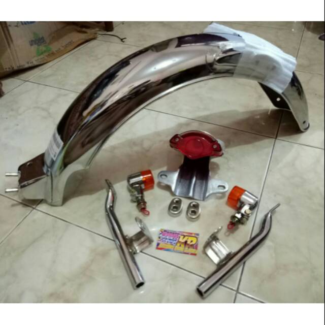 PAKET HEMAT SPAKBOR BELAKANG CB100 CB125 SET