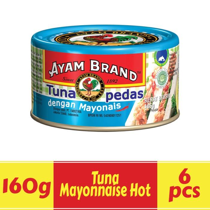 

Kaleng | Ikan Tuna Kaleng Paket 6 Pcs Mayonnaise Hot Ayam Brand 160Gr