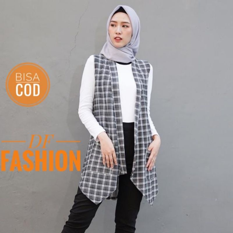 Cardigan Tanpa Lengan / Outerwear model Rompi Wanita / Outer Wanita