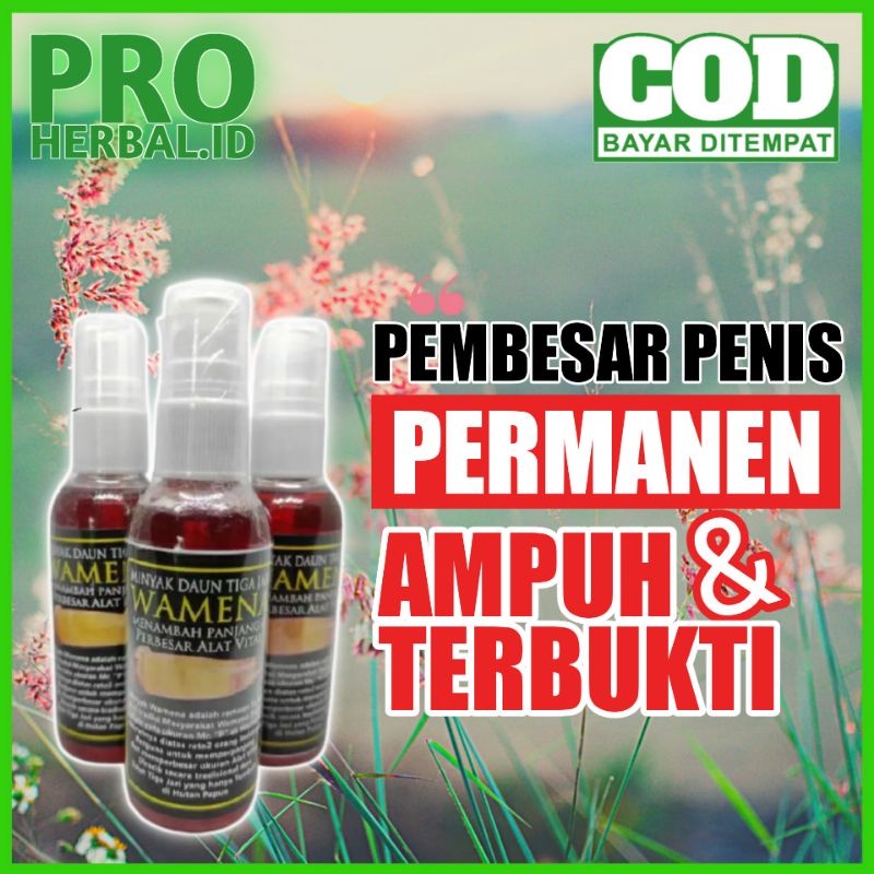 Minyak Wamena Daun Tiga Jari Original Minyak Wamena papua Minyak Wamena asli Pembesar Mr P