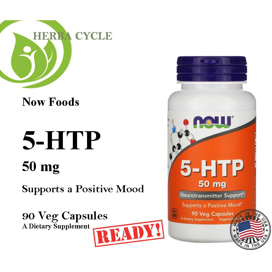 Now Foods 5 HTP 50 mg 90 Veg Cap Now 5 HTP Membantu Diet Ori USA