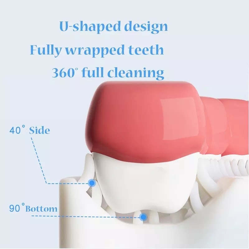 360 baby silicone U shape toothbrush