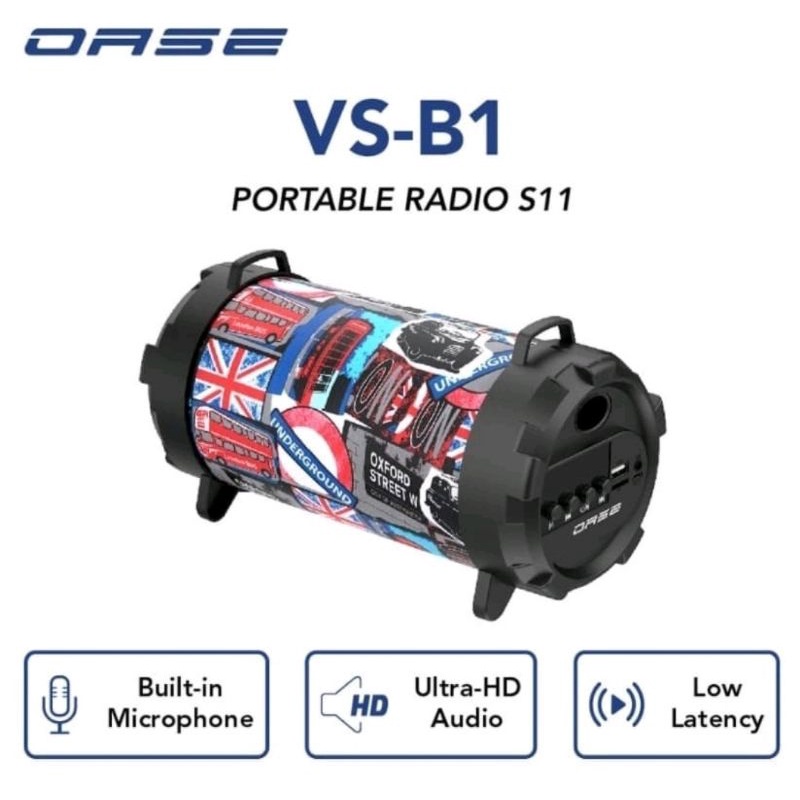 OASE S11 Bluetooth Speaker Model VS-B1 Portable Radio VS B1