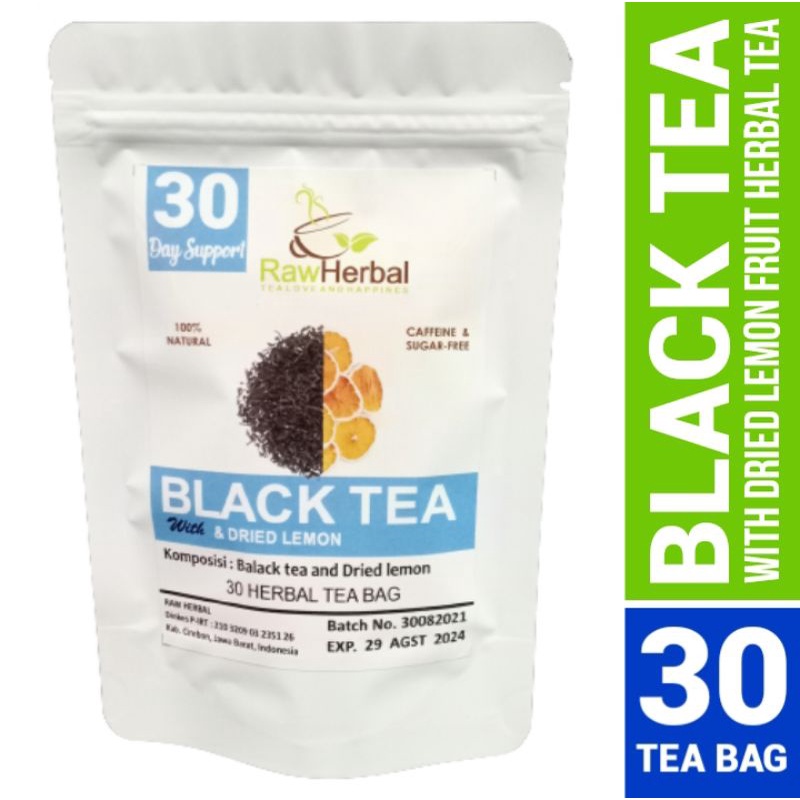 Black Tea Lemon : Black Tea &amp; Dried Lemon Fruit - 30 Tea Bag