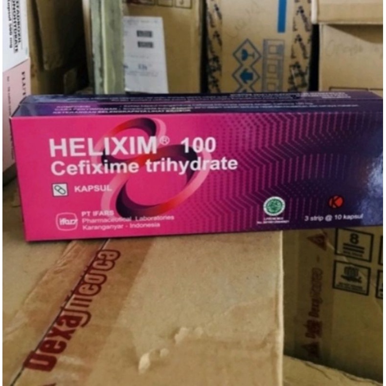 Helixim cefixime trihydrate 100 mg obat apa