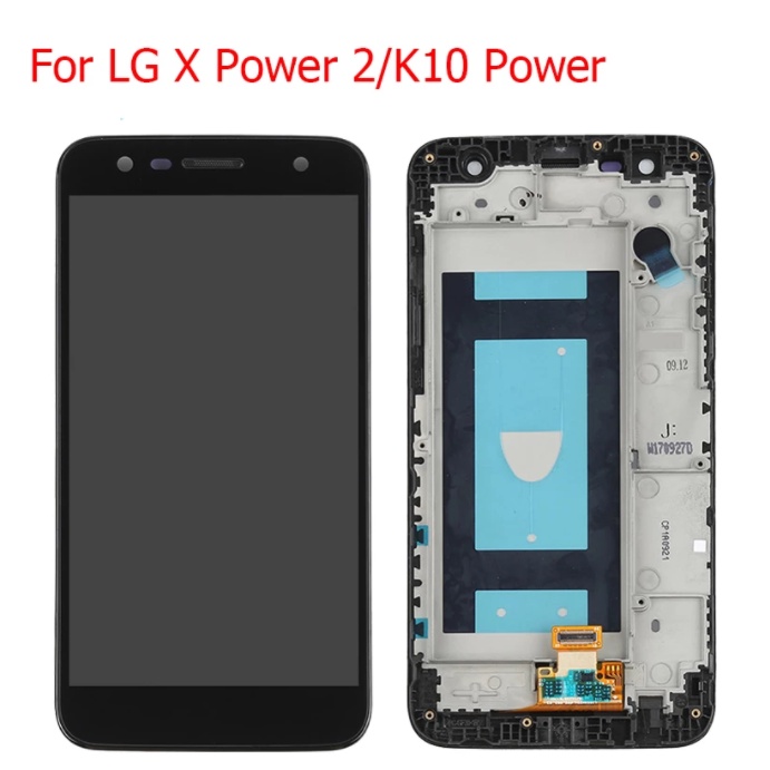 Lcd 5.5 "Untuk LG X Power2 K10 Power M320TV X500 M320 M320F M320N LCD Display Dengan Frame Rakitan Digitizer Layar Sentuh