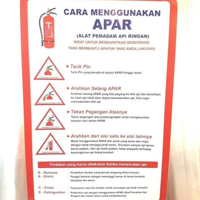 

SIGN AKRILIK CARA PENGGUNAAN ALAT PEMADAM API 20X30CM CARA APAR RAMBU