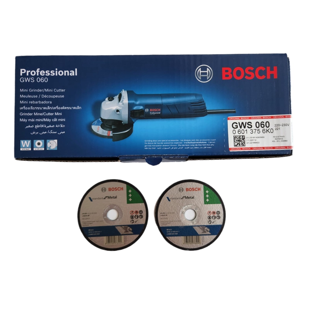 Mesin Gerinda Bosch 4" inch GWS060 GWS 060