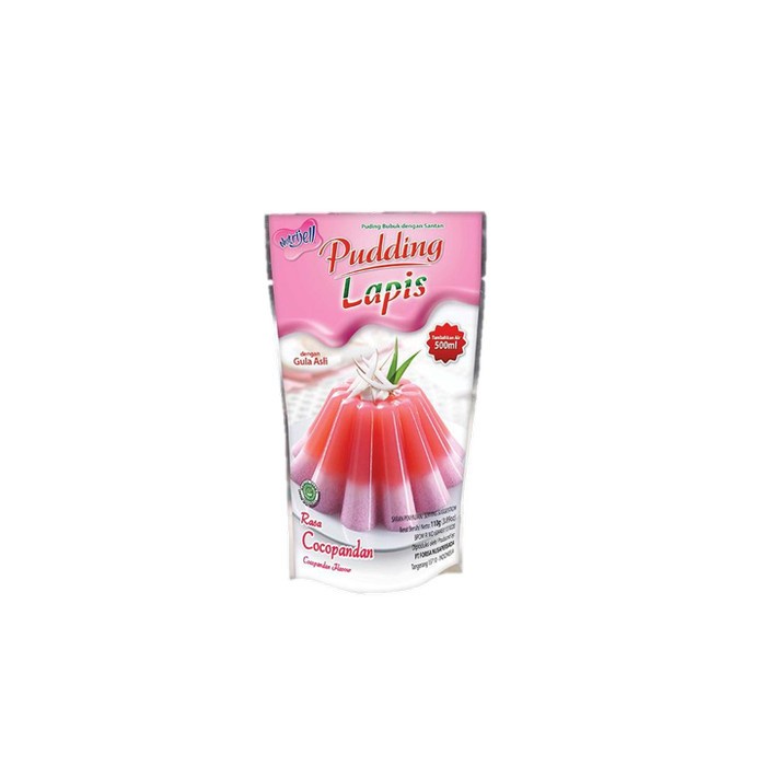 Nutrijell Nutrijel Bubuk Pudding Puding Lapis Cocopandan Coco Pandan
