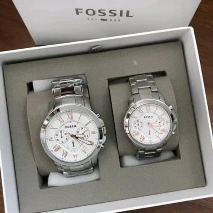 Jual Jam tangan fossil couple BQ 2180 original Milenial