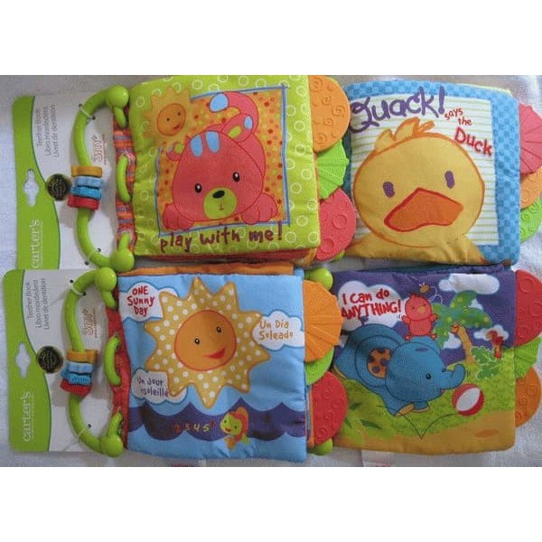 Soft Book Teether - Buku Kain Mainan Edukasi Bayi - Buku Bantal Bayi