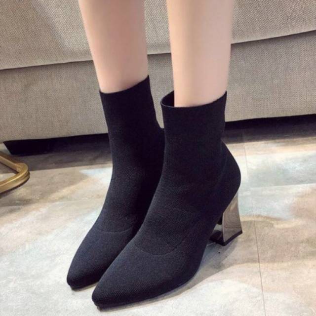 Korea boots Import high quality fashion shoes sepatu wanita hak tinggi hak tahu