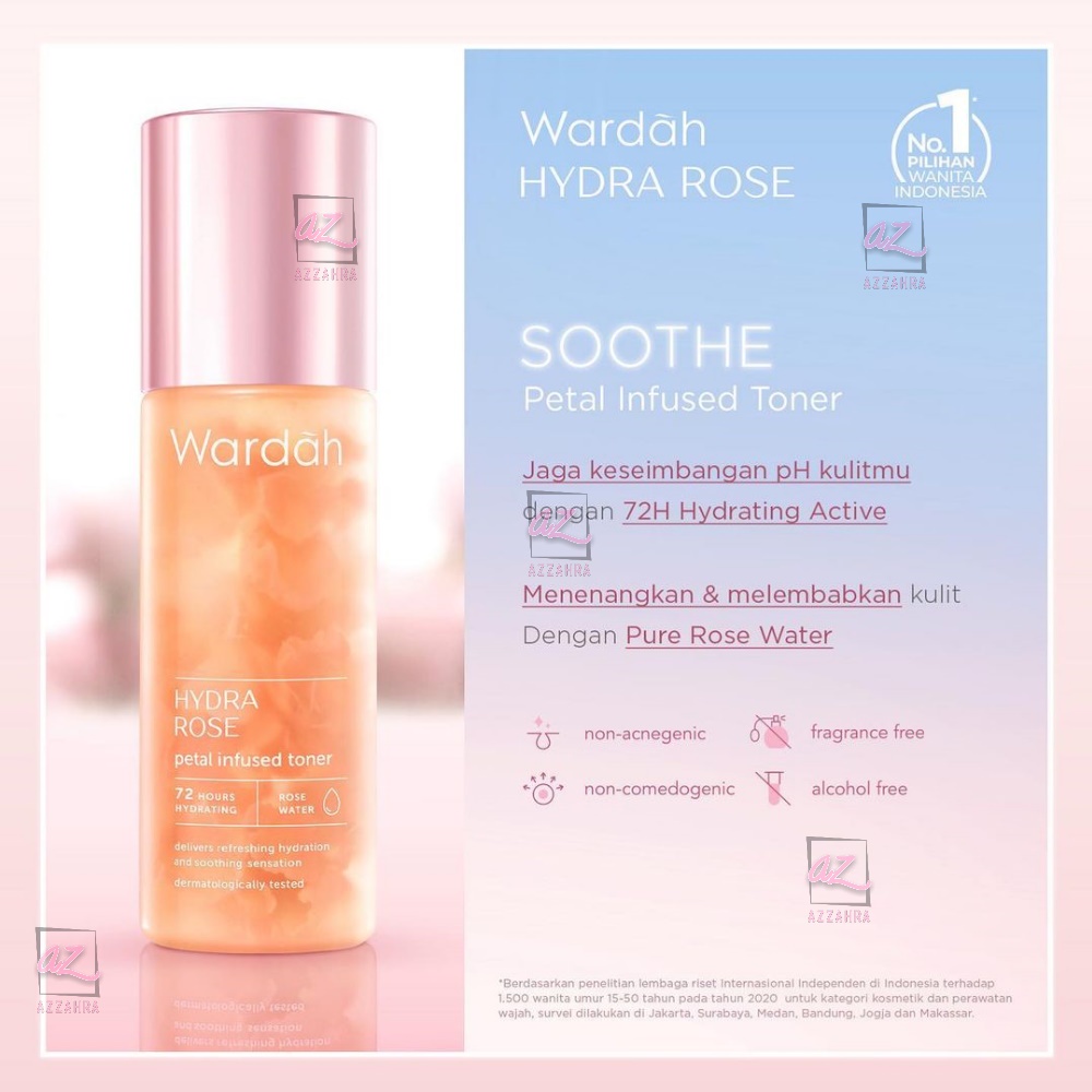 WARDAH Hydra Rose Series ( Perawatan Kulit Kering ) ORIGINAL BPOM