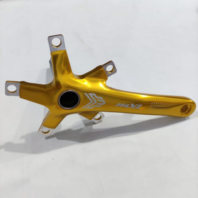 Crank Hollowtech MXL Gold Seli Sepeda Lipat