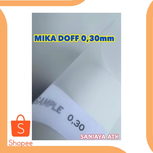 

Cover mika jilid Doff 0.30mm A4 isi 10 lembar accessories 6Zept21