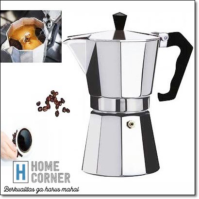 Alat Kopi Seduh Manual Espresso Moka Pot Alat Manual Espresso Coffee Maker Teko Filter - JF112
