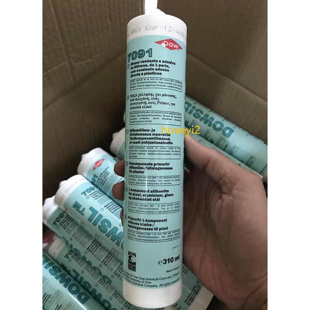 Dow Corning 7091 Segel Karet Silikon Dc7091 310ml Untuk Lem Kaca Elektronik