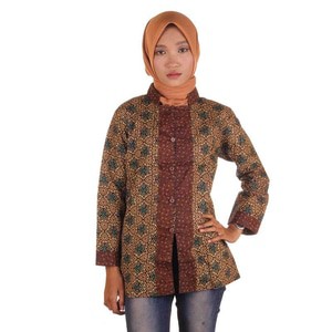 Blouse Batik I Blouse Kerja Wanita Batik I Blus Batik Wanita Riani