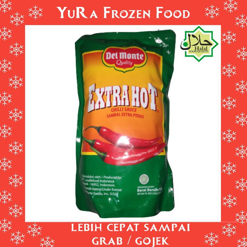 

Saus Sambal Extra Hot DELMONTE Pouch Saos 1 Kg / 500