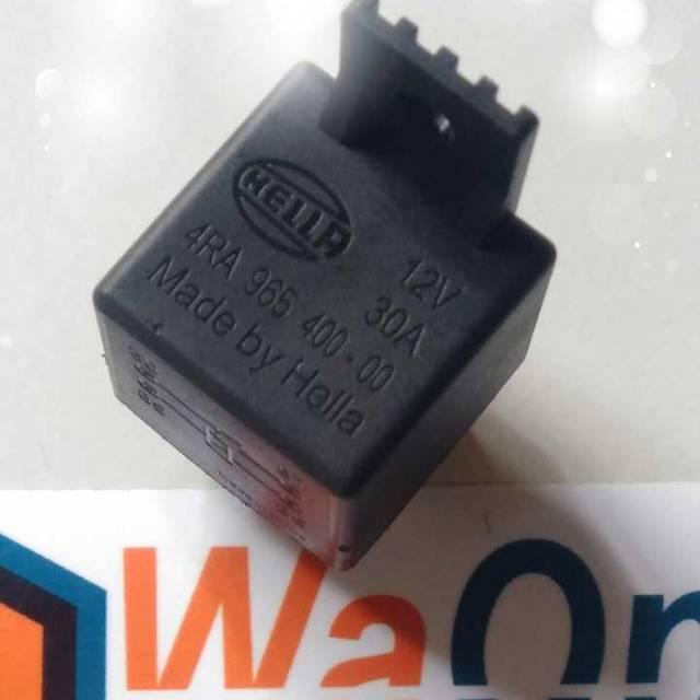 Relay Hella 4 Kaki 12v/24v Ada Original dan KW 30A 30 Ampere