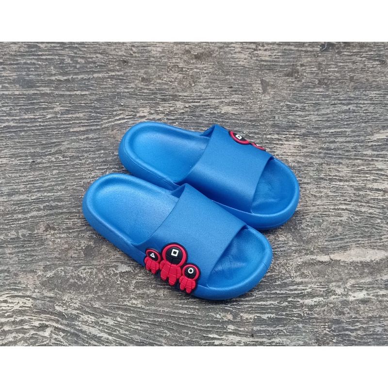Sandal Jelly Import Terbaru Anak Laki Laki /Perempuan Terbaru Selop Balance Squid Game 8619 Viral