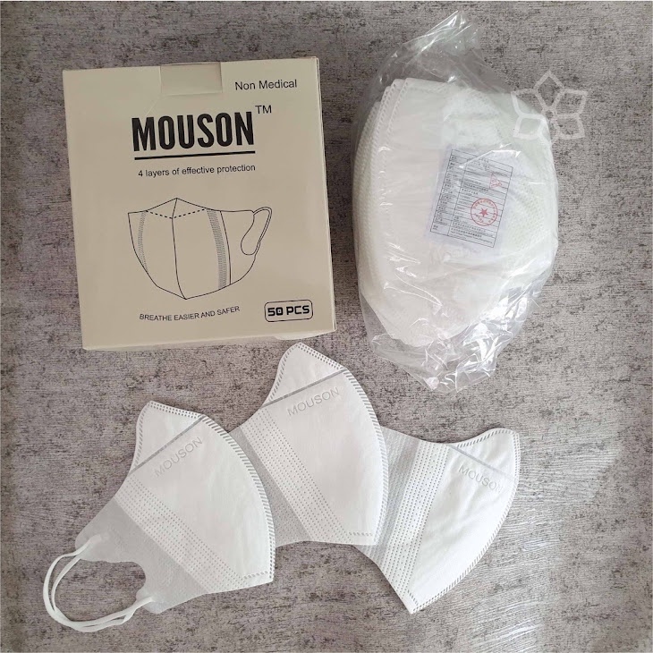 Masker 4ply Ducbill Mouson / Masker Safety Mouson Isi 50 Pcs Murah