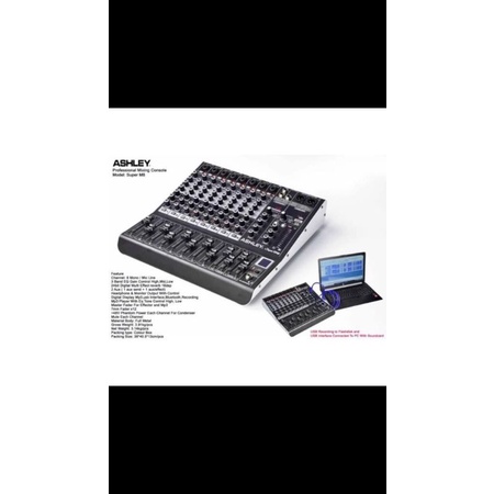 MIXER profesional 8 channel ASHLEY LM8-ORIGIANAL