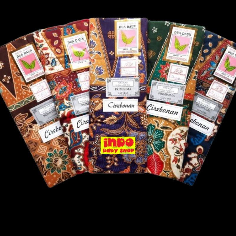KAIN SARUNG BATIK DAUN MUDA CAP CENT