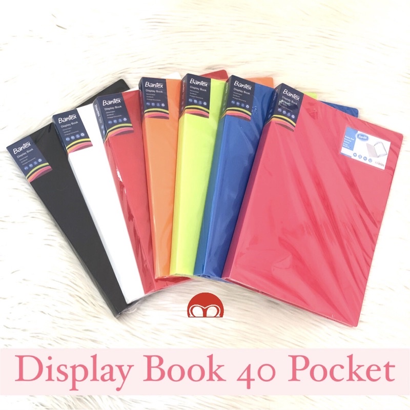 

Display Book Folio 40 Pockets Bantex Clear Holder Plastik Pocket Mercy Stationery